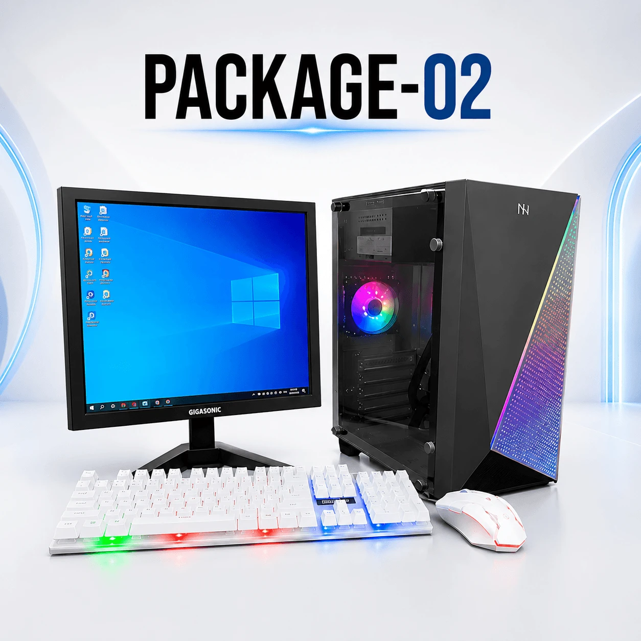 PC TECH Package-02 Intel Core i5 Desktop PC with 17" Monitor