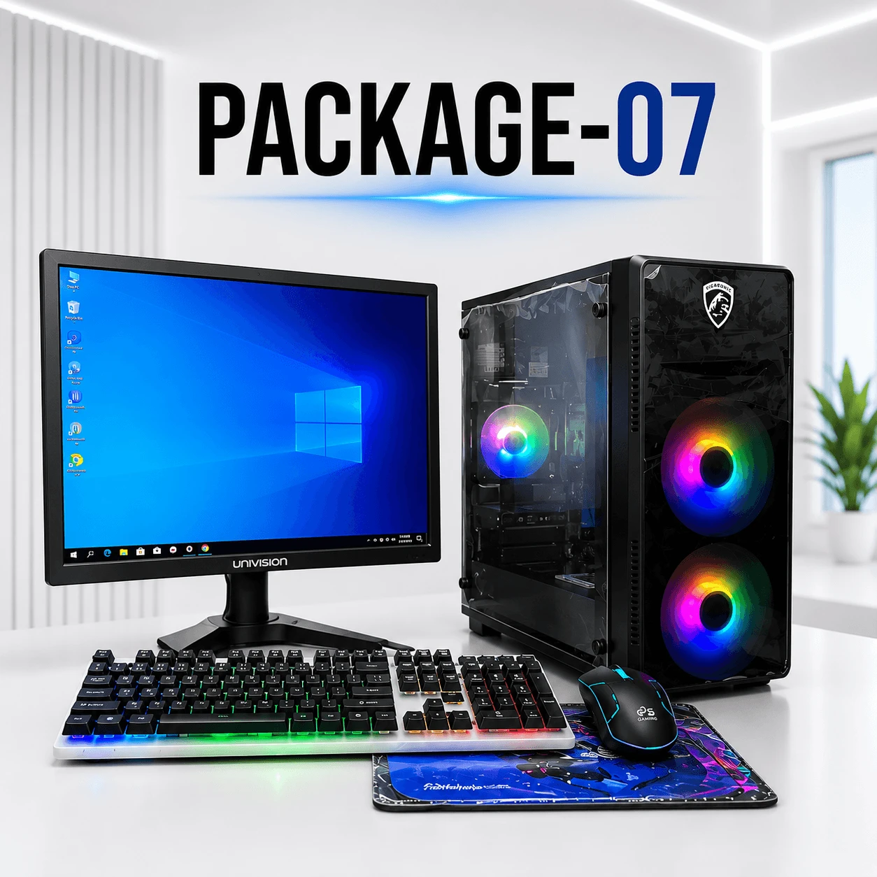 PC TECH Package-07 Intel® Core™ i5 (6th Gen) Desktop PC with 19" Monitor