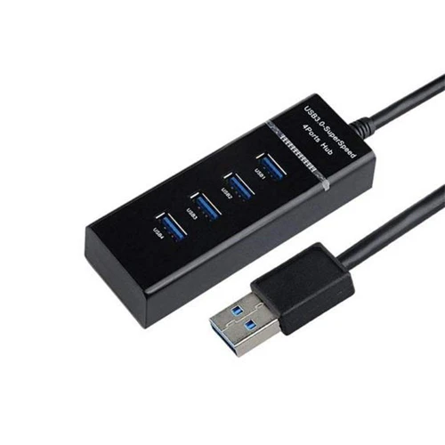 USB 3.0 4-Port High-Speed USB Hub (Black)