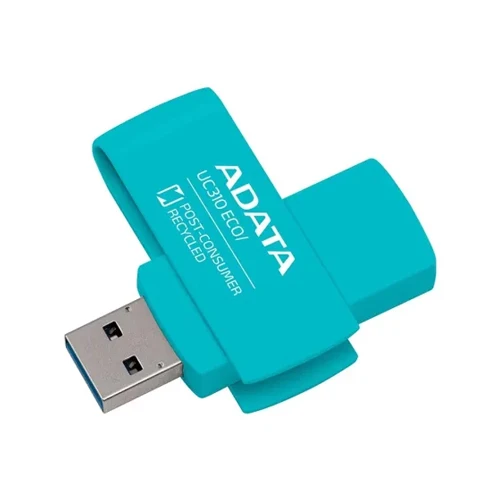 ADATA UC310 ECO 64GB USB 3.2 Gen 1 Eco-Friendly Capless Swivel Flash Drive