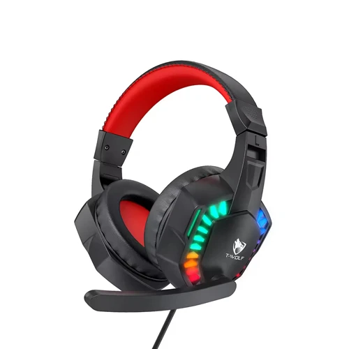 T-WOLF H120 Wired Black Gaming Headphone